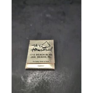The Homestead Restoration Matchbook, Vintage Cover, Jax.‎ Beach FL, GMG Instruck